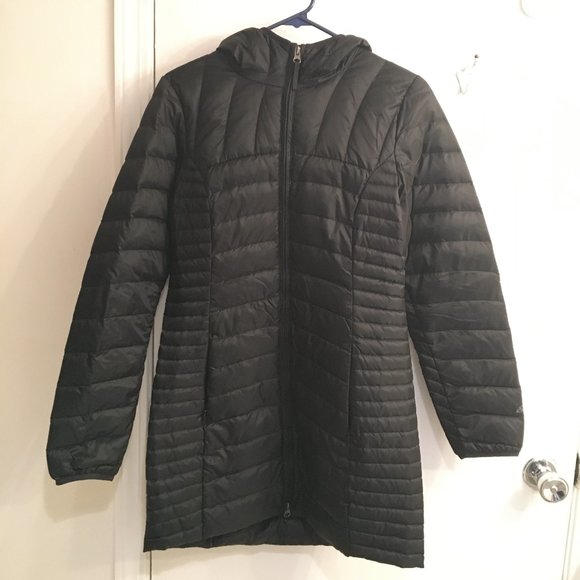 Eddie Bauer Astoria Hooded Down Parka Black Small - Picture 1 of 8